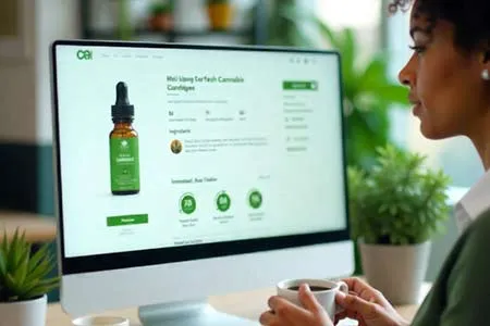 Customer looking up Cannabis Product Descriptions